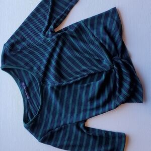 Abercrombie & Fitch Y2K Striped Crop Top S